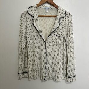 Eberjey‎ small star button down pajama top